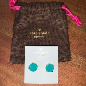 Kate Spade Turquoise Gumdrop earrings